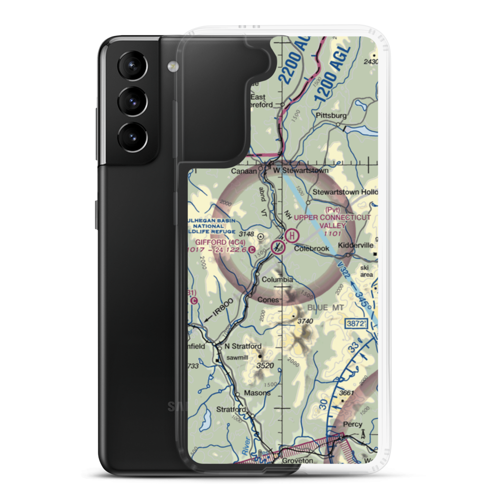 Gifford Field (4C4) VFR Sectional Samsung Case Samsung Galaxy S21 Plus model shown