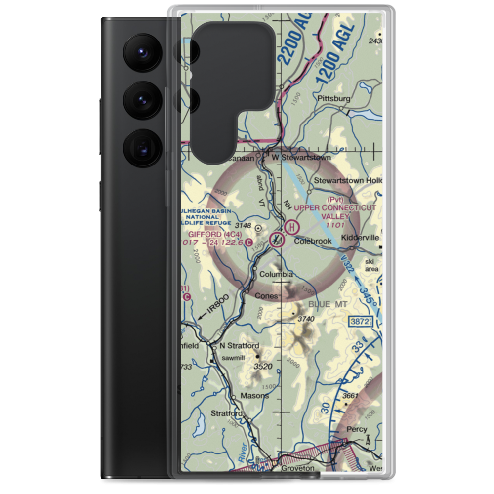 Gifford Field (4C4) VFR Sectional Samsung Case Samsung Galaxy S22 Ultra model shown