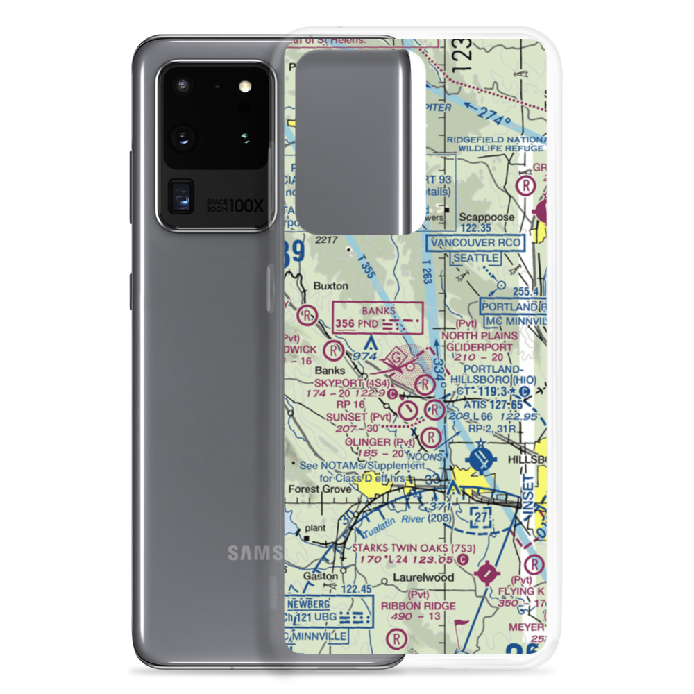 Gilbert Airport (OG63) VFR Sectional Samsung Case Samsung Galaxy S20 Ultra model shown