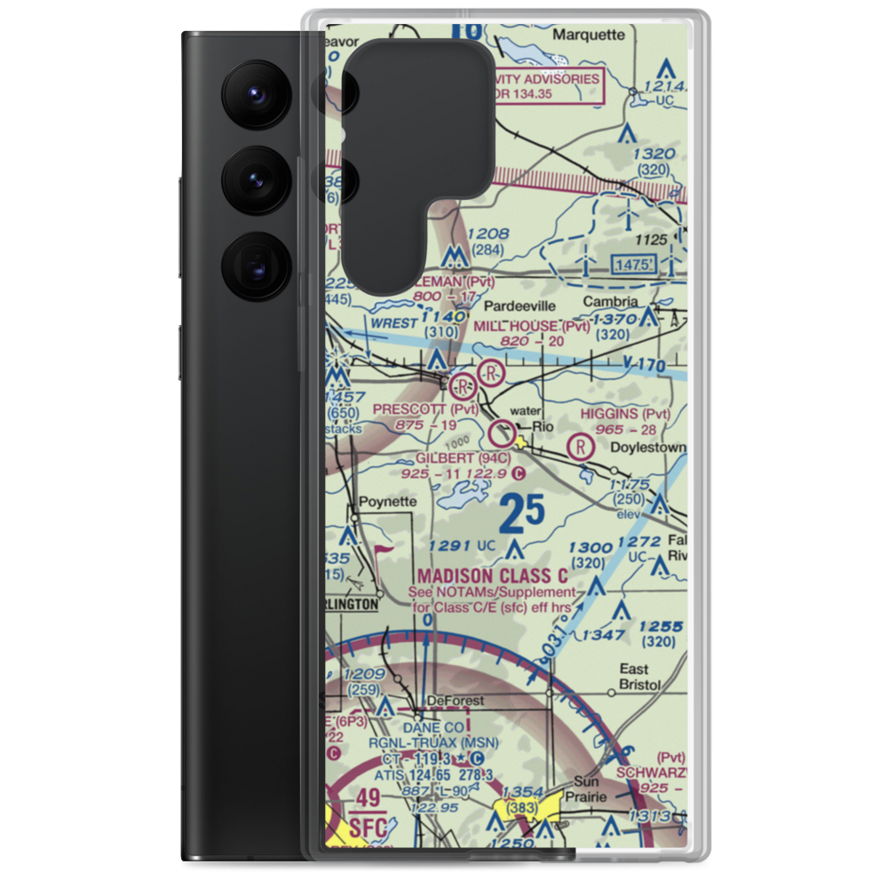 Gilbert Field (94C) VFR Sectional Samsung Case Samsung Galaxy S22 Ultra model shown