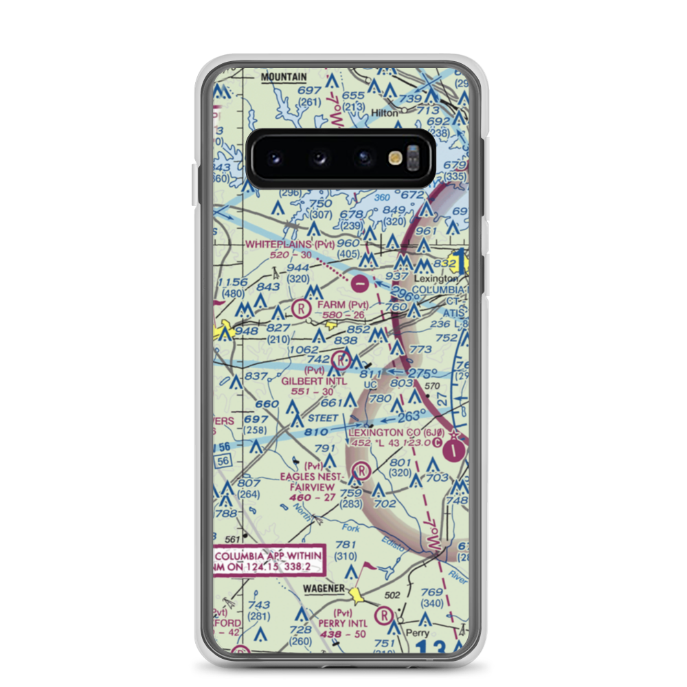 Gilbert International Airport (SC45) VFR Sectional Samsung Case Samsung Galaxy S10 model shown