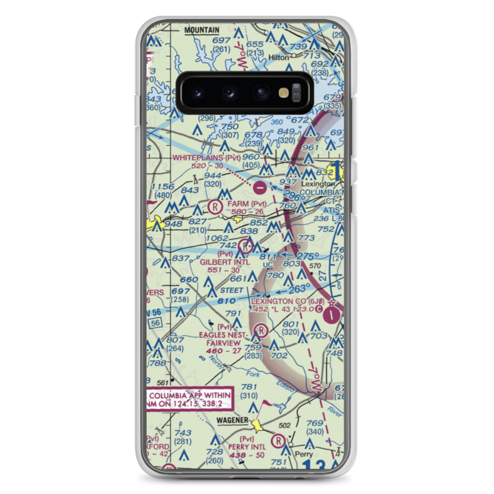 Gilbert International Airport (SC45) VFR Sectional Samsung Case Samsung Galaxy S10+ model shown