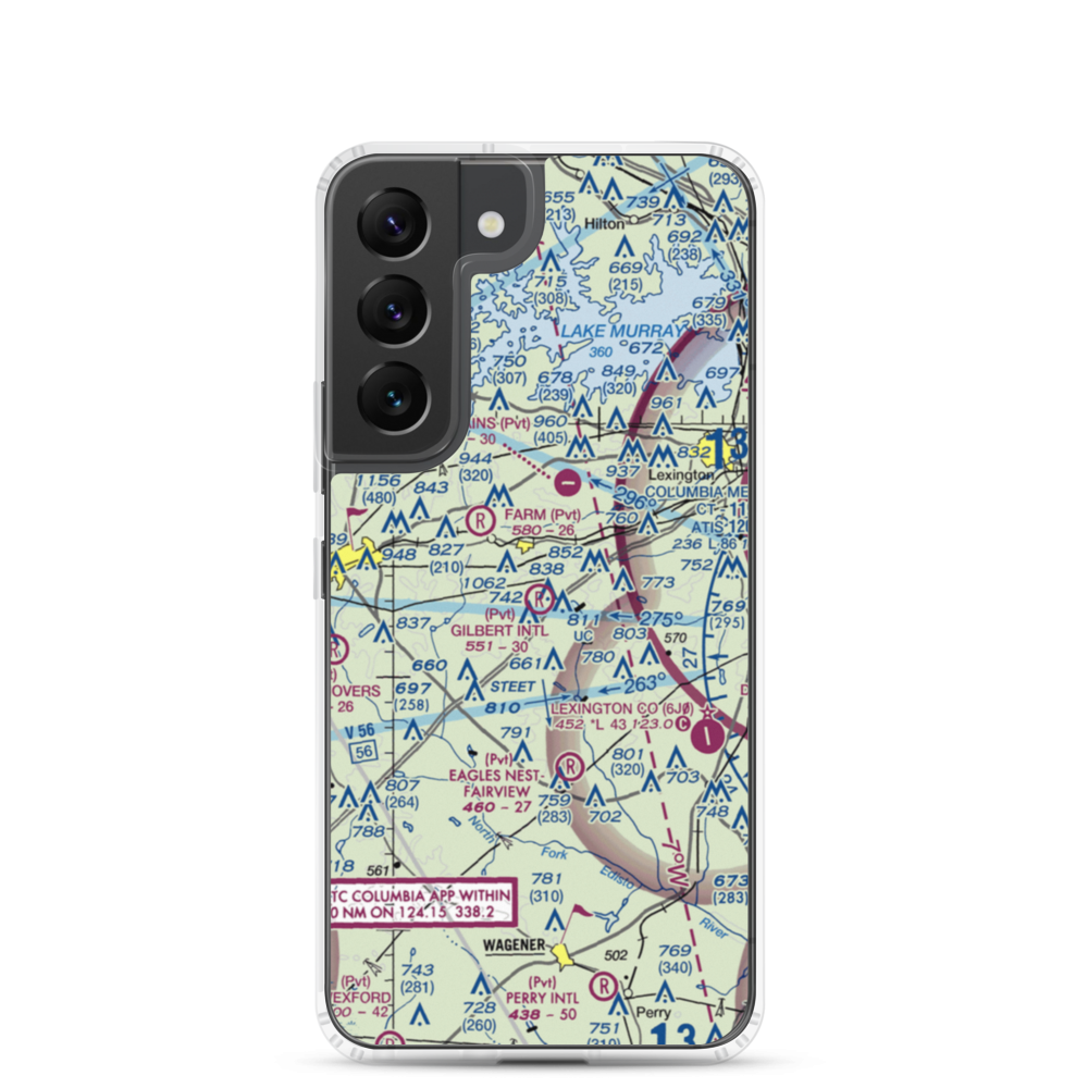 Gilbert International Airport (SC45) VFR Sectional Samsung Case Samsung Galaxy S22 model shown