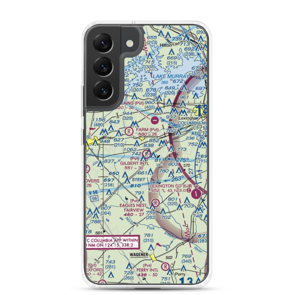 Gilbert International Airport (SC45) VFR Sectional Samsung Case Samsung Galaxy S22 Plus model shown