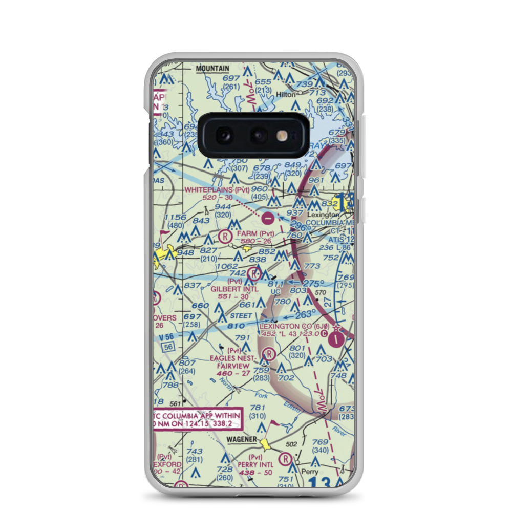 Gilbert International Airport (SC45) VFR Sectional Samsung Case Samsung Galaxy S10e model shown