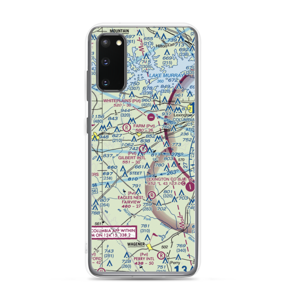 Gilbert International Airport (SC45) VFR Sectional Samsung Case Samsung Galaxy S20 model shown