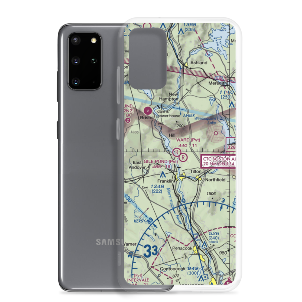 Gile Pond Airport (12NH) VFR Sectional Samsung Case Samsung Galaxy S20 Plus model shown
