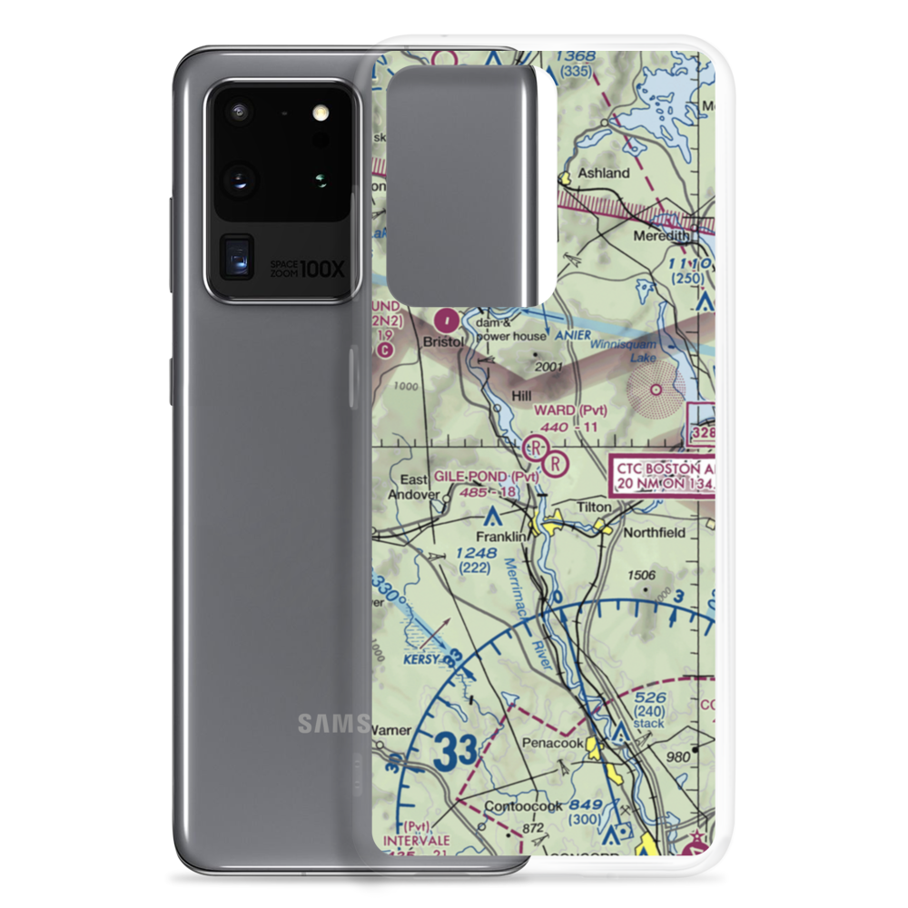 Gile Pond Airport (12NH) VFR Sectional Samsung Case Samsung Galaxy S20 Ultra model shown