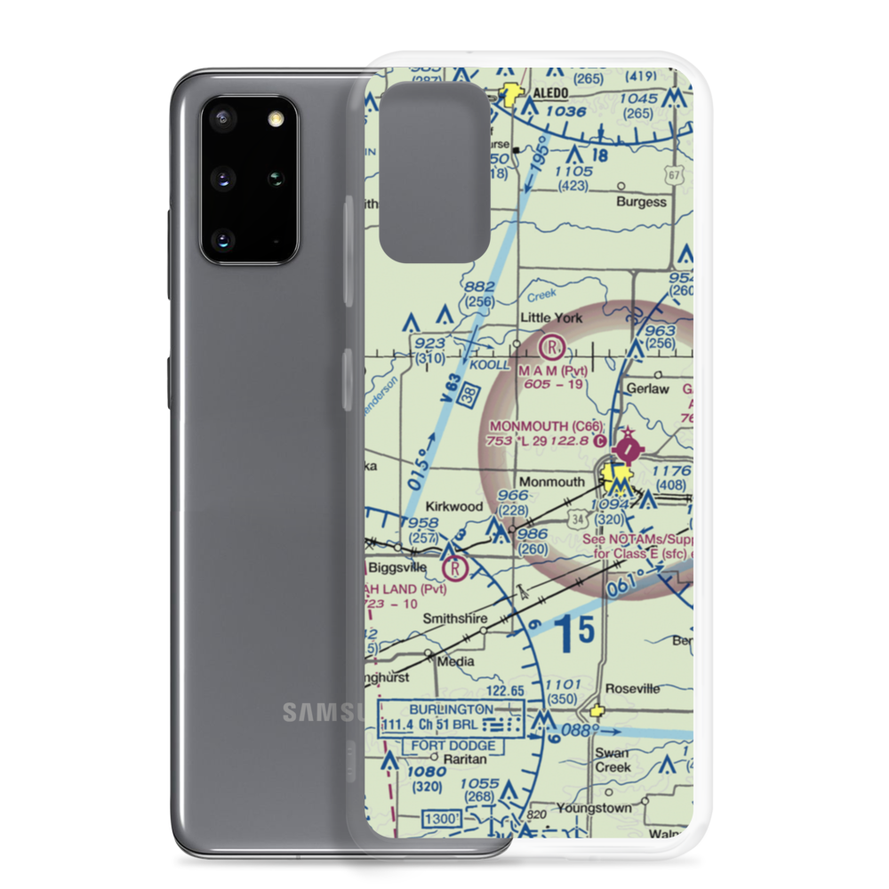 Gillen Airport (36IS) VFR Sectional Samsung Case Samsung Galaxy S20 Plus model shown