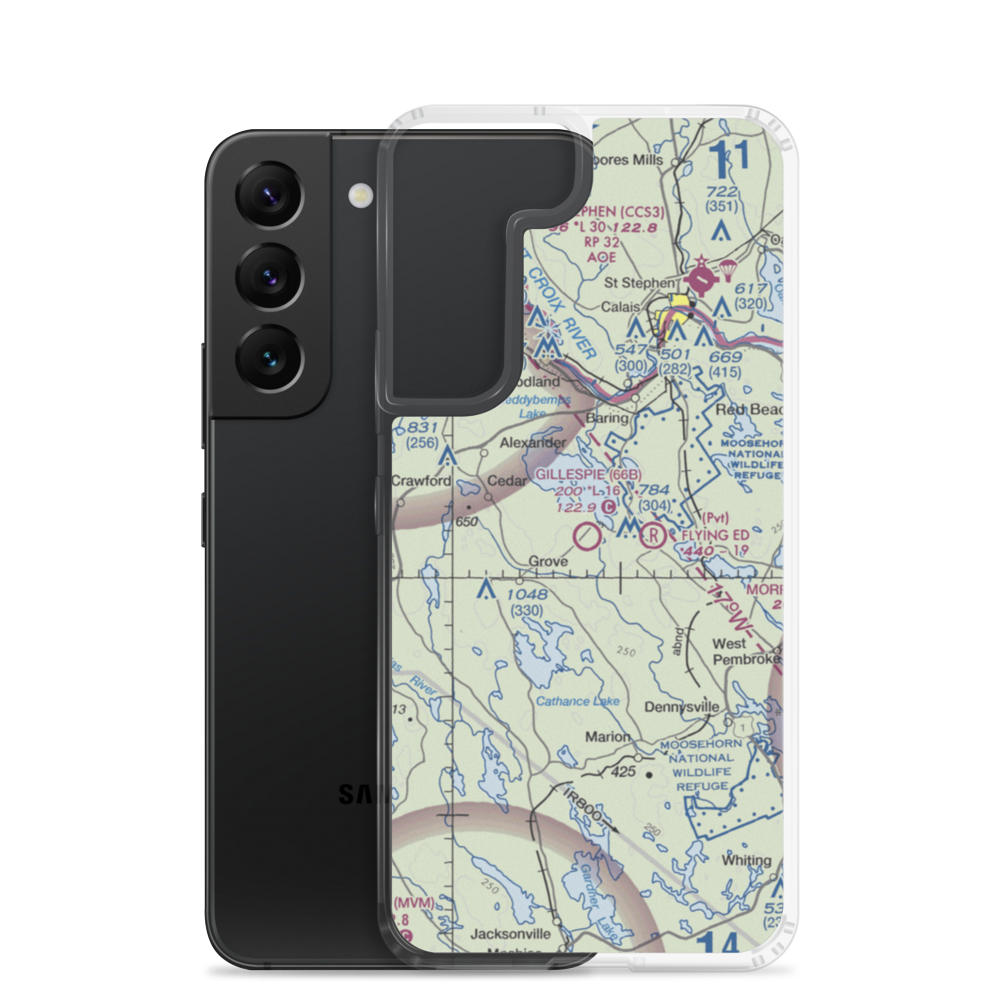 Gillespie Field (66B) VFR Sectional Samsung Case Samsung Galaxy S22 model shown