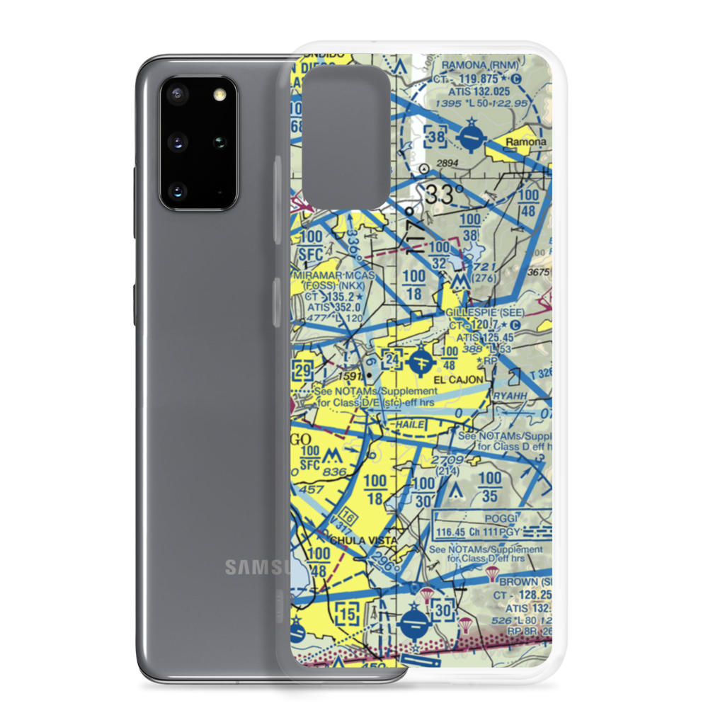 Gillespie Field (SEE) VFR Sectional Samsung Case Samsung Galaxy S20 Plus model shown