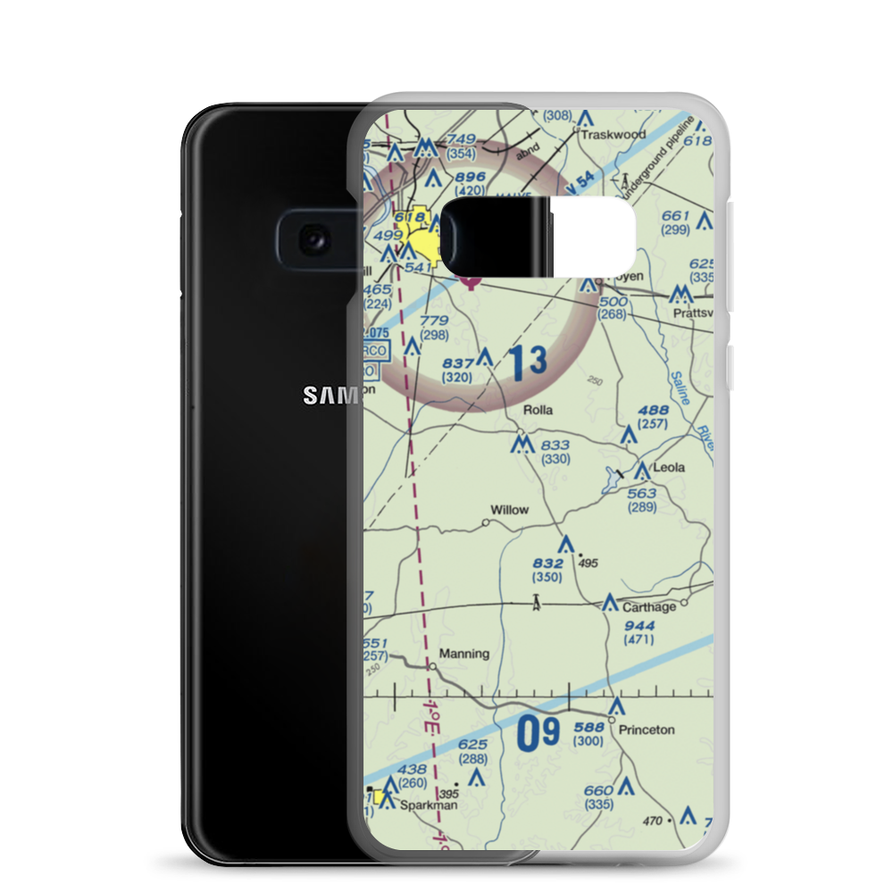 Gillespie Strip (AR82) VFR Sectional Samsung Case Samsung Galaxy S10e model shown
