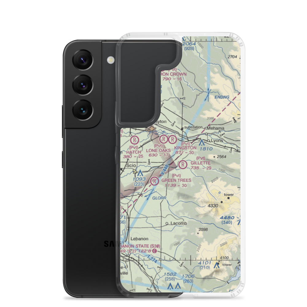 Gillette Field (OR51) VFR Sectional Samsung Case Samsung Galaxy S22 model shown
