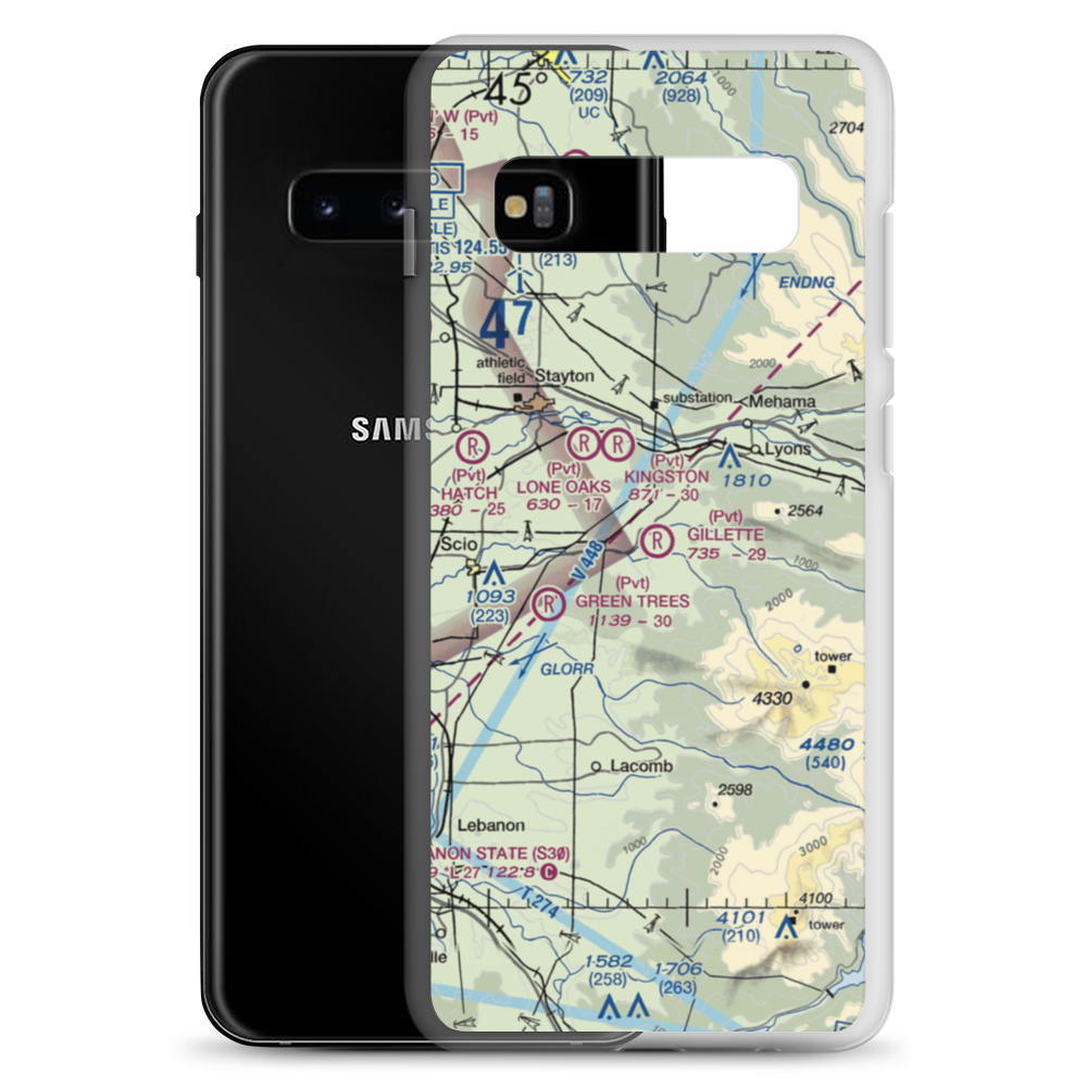 Gillette Field (OR51) VFR Sectional Samsung Case Samsung Galaxy S10+ model shown