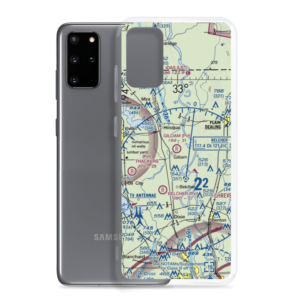 Gilliam Airport (LA54) VFR Sectional Samsung Case Samsung Galaxy S20 Plus model shown