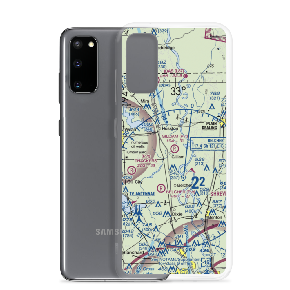 Gilliam Airport (LA54) VFR Sectional Samsung Case Samsung Galaxy S20 model shown