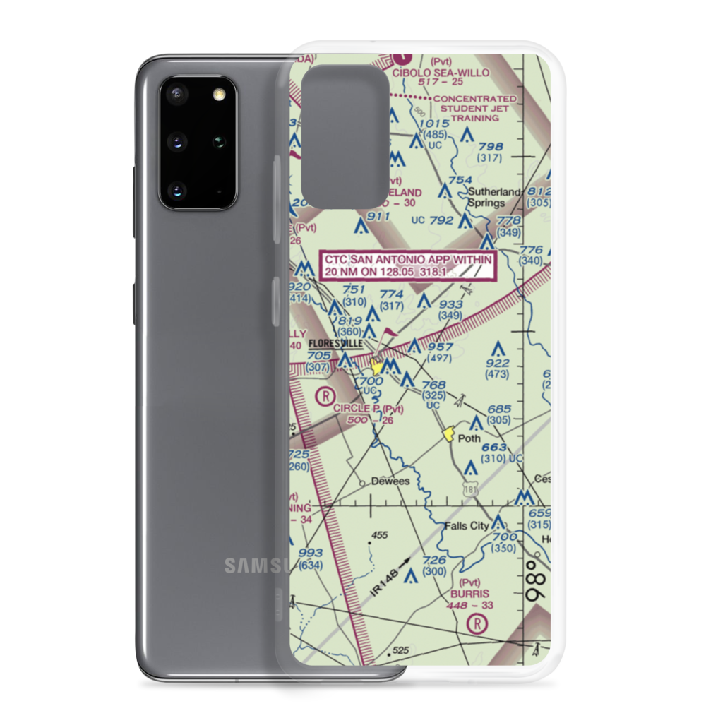 Gillingham Airport (8TE0) VFR Sectional Samsung Case Samsung Galaxy S20 Plus model shown
