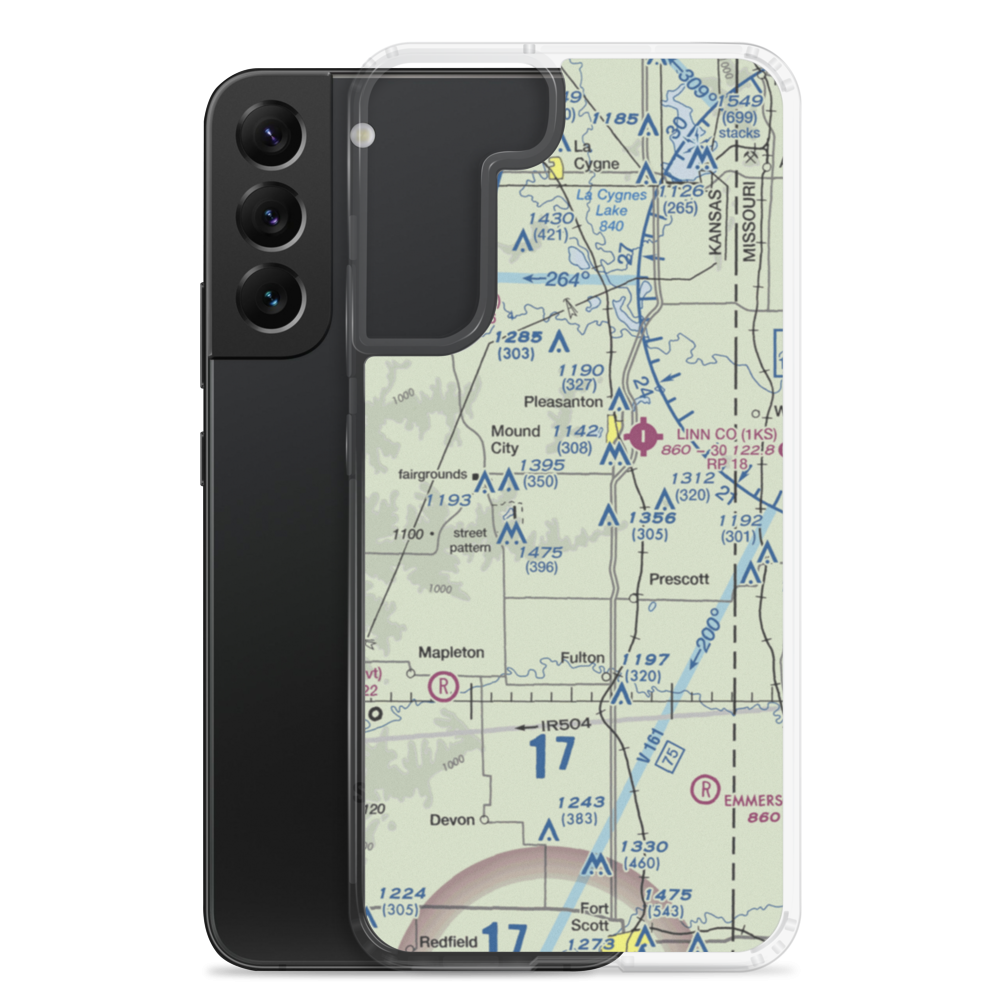 Gilmore Airport (57K) VFR Sectional Samsung Case Samsung Galaxy S22 Plus model shown