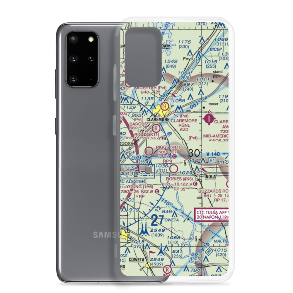 Gilstrap Field (55OK) VFR Sectional Samsung Case Samsung Galaxy S20 Plus model shown