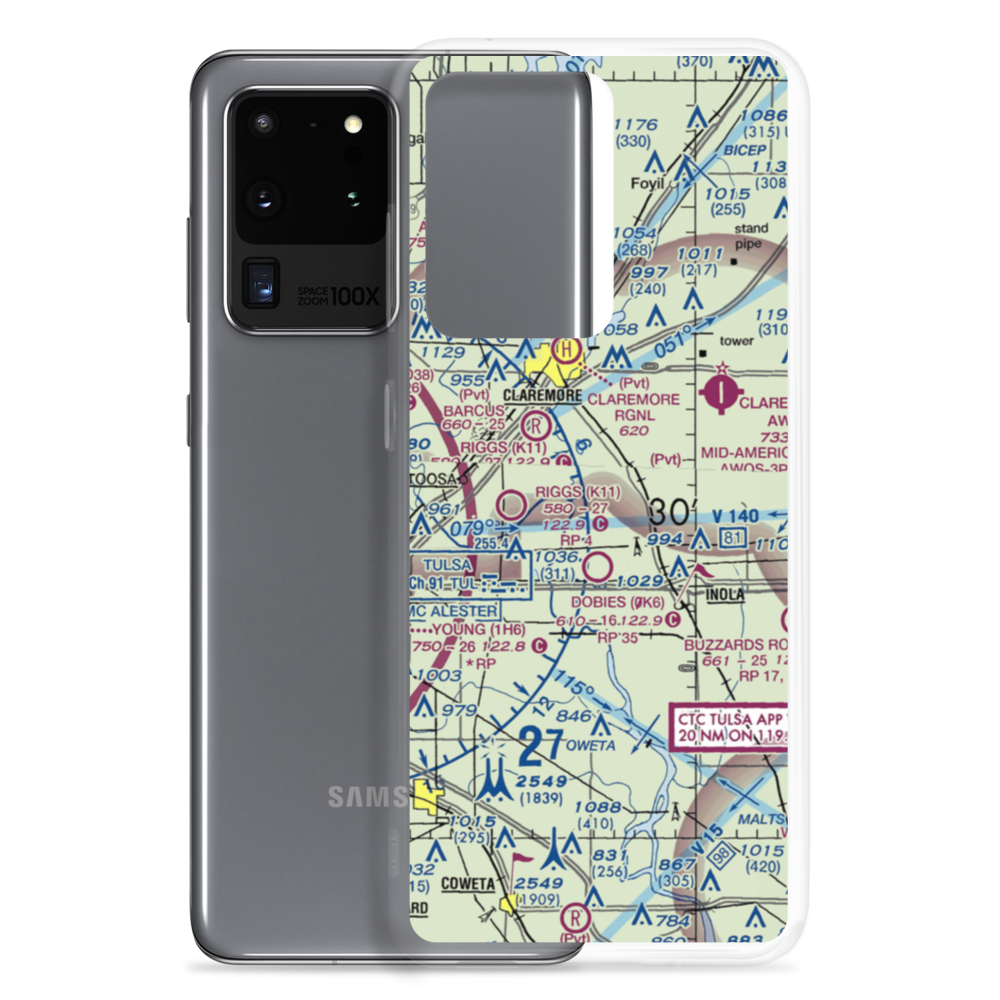 Gilstrap Field (55OK) VFR Sectional Samsung Case Samsung Galaxy S20 Ultra model shown