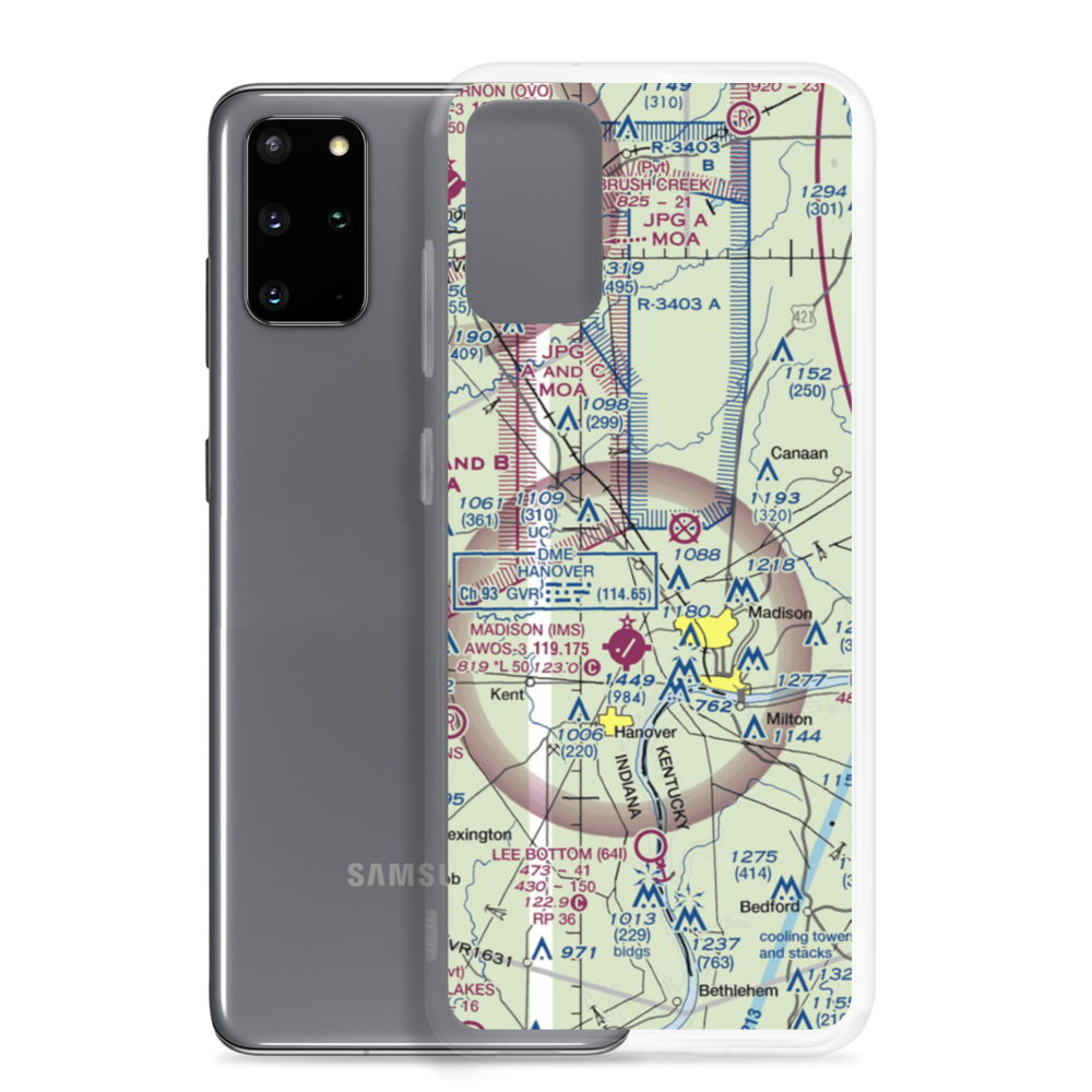 Giltner Airport (II54) VFR Sectional Samsung Case Samsung Galaxy S20 Plus model shown