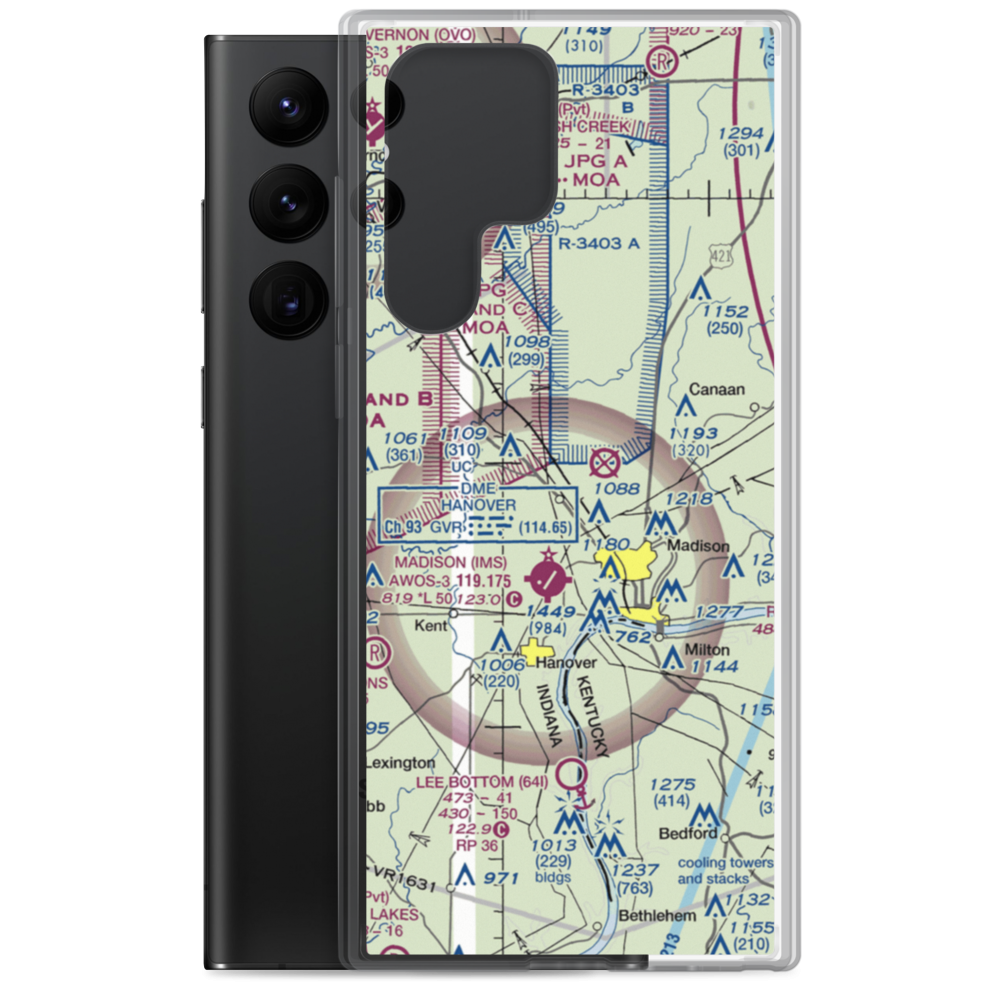 Giltner Airport (II54) VFR Sectional Samsung Case Samsung Galaxy S22 Ultra model shown