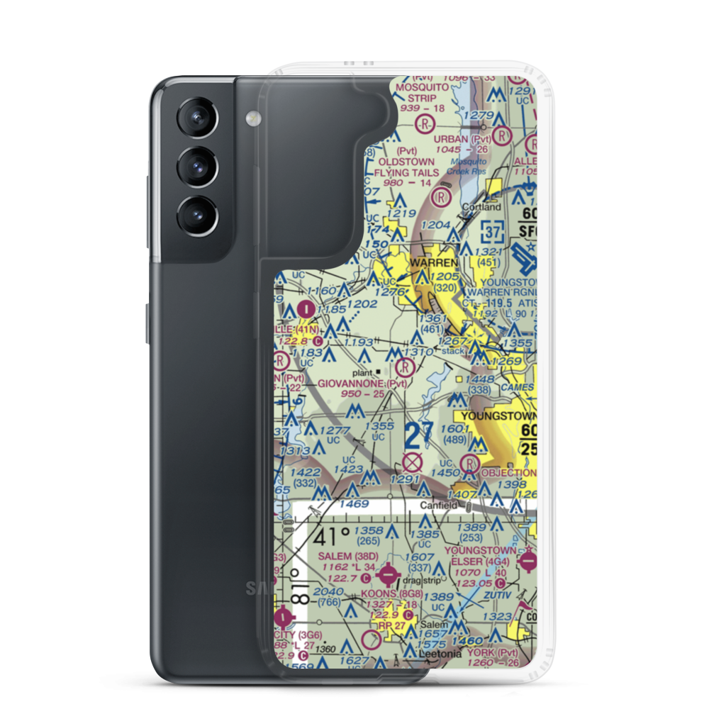 Giovannone Airport (22OI) VFR Sectional Samsung Case Samsung Galaxy S21 model shown