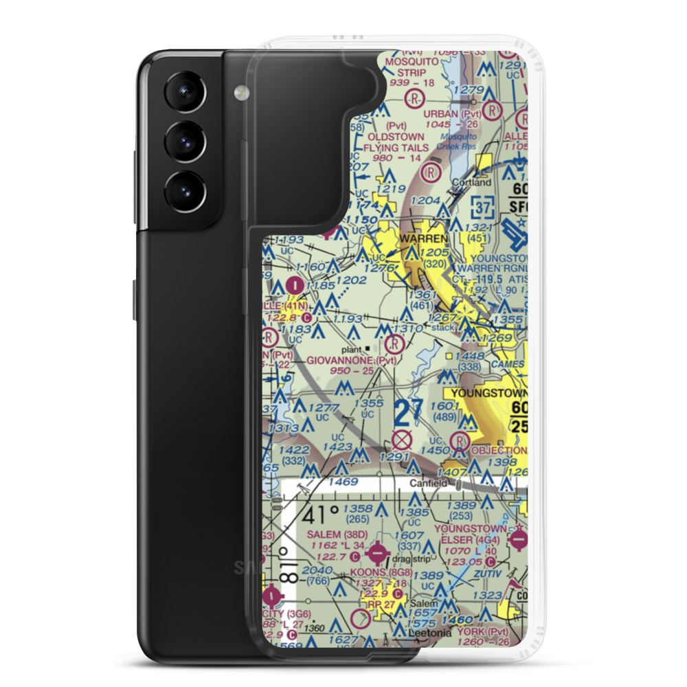 Giovannone Airport (22OI) VFR Sectional Samsung Case Samsung Galaxy S21 Plus model shown