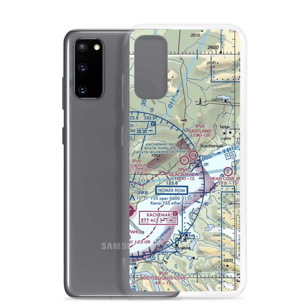Glacierview Strip (AK17) VFR Sectional Samsung Case Samsung Galaxy S20 model shown