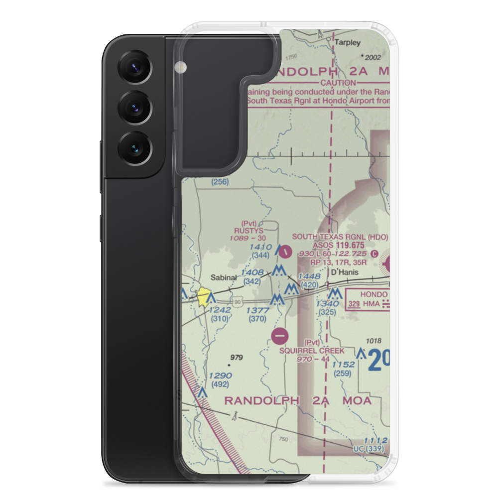 Glasscock Field (4TS8) VFR Sectional Samsung Case Samsung Galaxy S22 Plus model shown