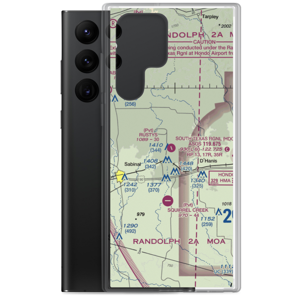 Glasscock Field (4TS8) VFR Sectional Samsung Case Samsung Galaxy S22 Ultra model shown