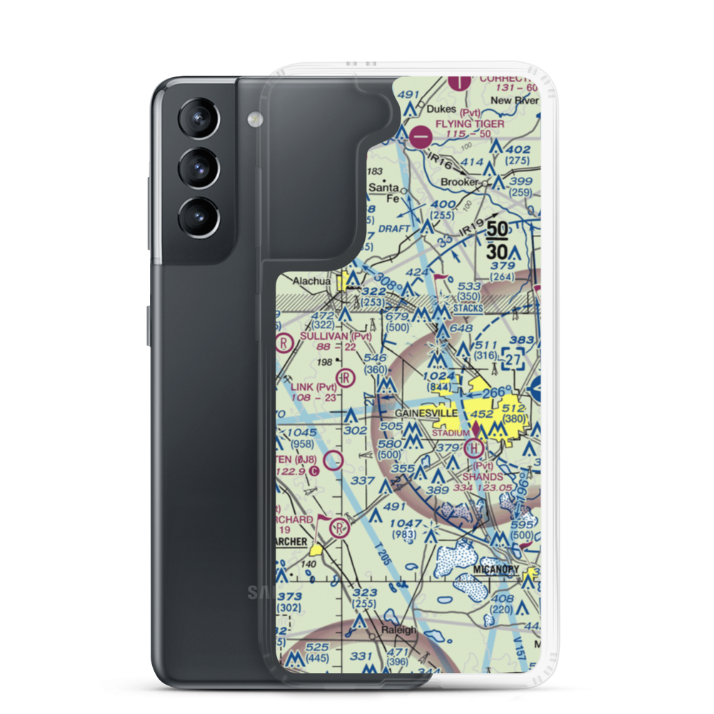 Gleim Field (FD81) VFR Sectional Samsung Case Samsung Galaxy S21 model shown