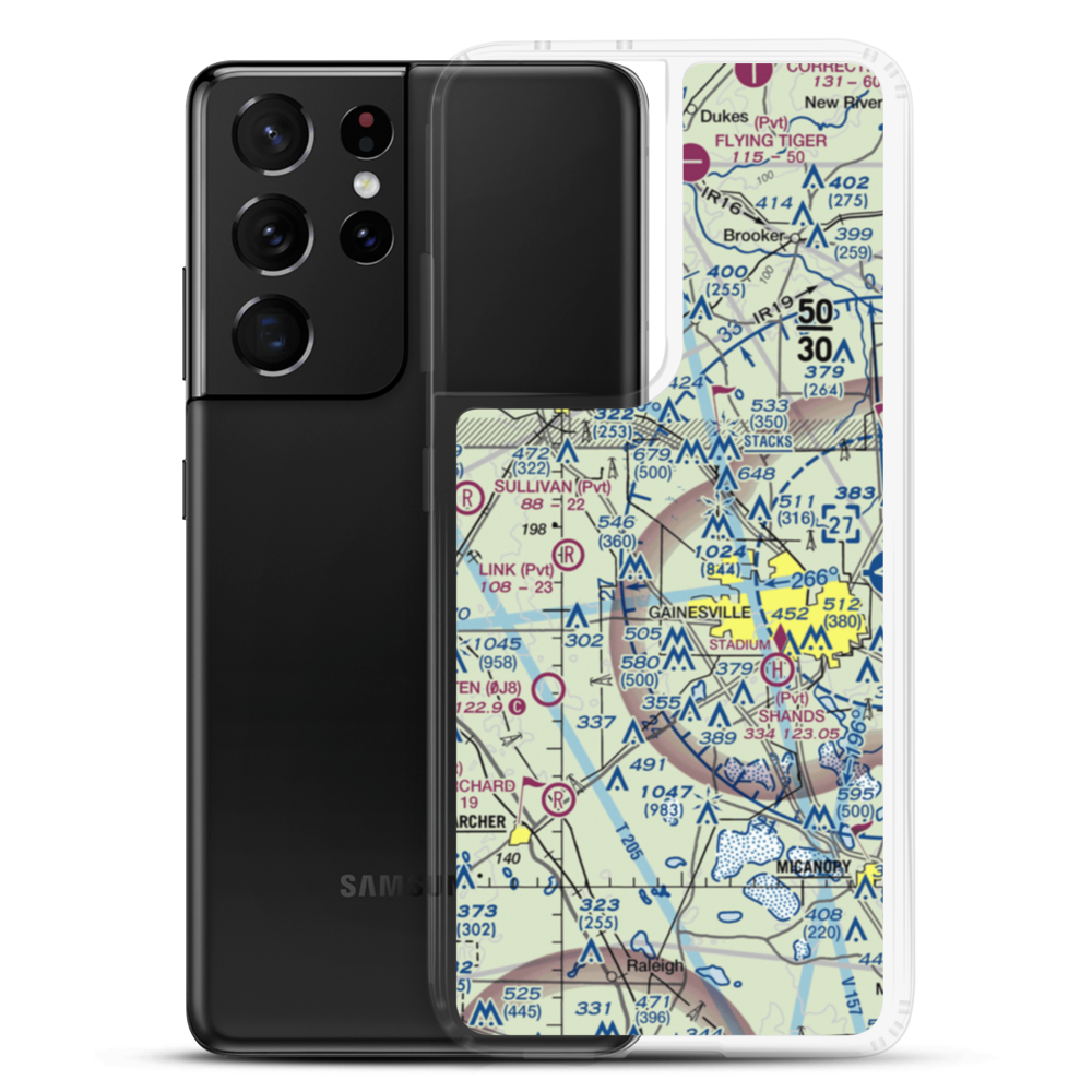 Gleim Field (FD81) VFR Sectional Samsung Case Samsung Galaxy S21 Ultra model shown