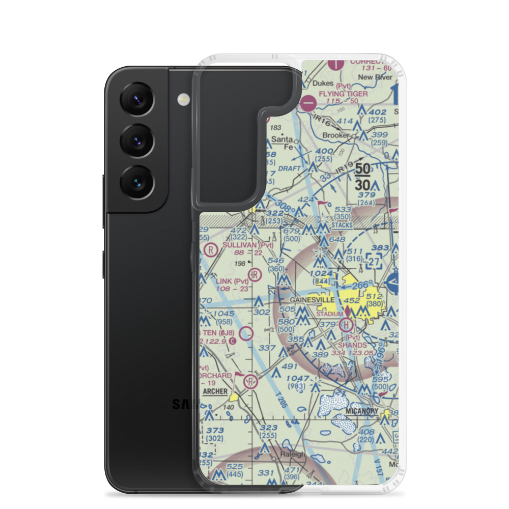 Gleim Field (FD81) VFR Sectional Samsung Case Samsung Galaxy S22 model shown