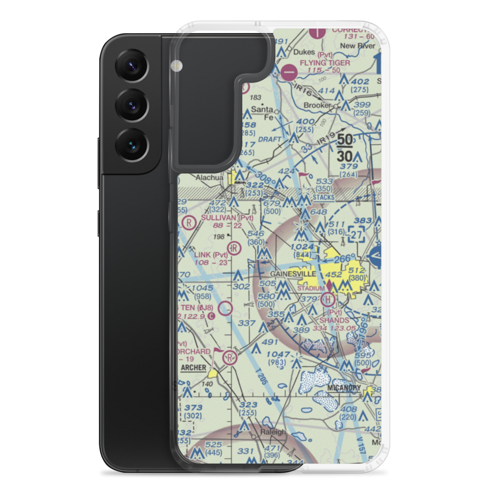 Gleim Field (FD81) VFR Sectional Samsung Case Samsung Galaxy S22 Plus model shown