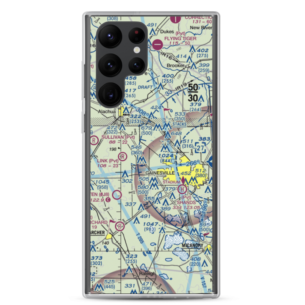 Gleim Field (FD81) VFR Sectional Samsung Case Samsung Galaxy S22 Ultra model shown