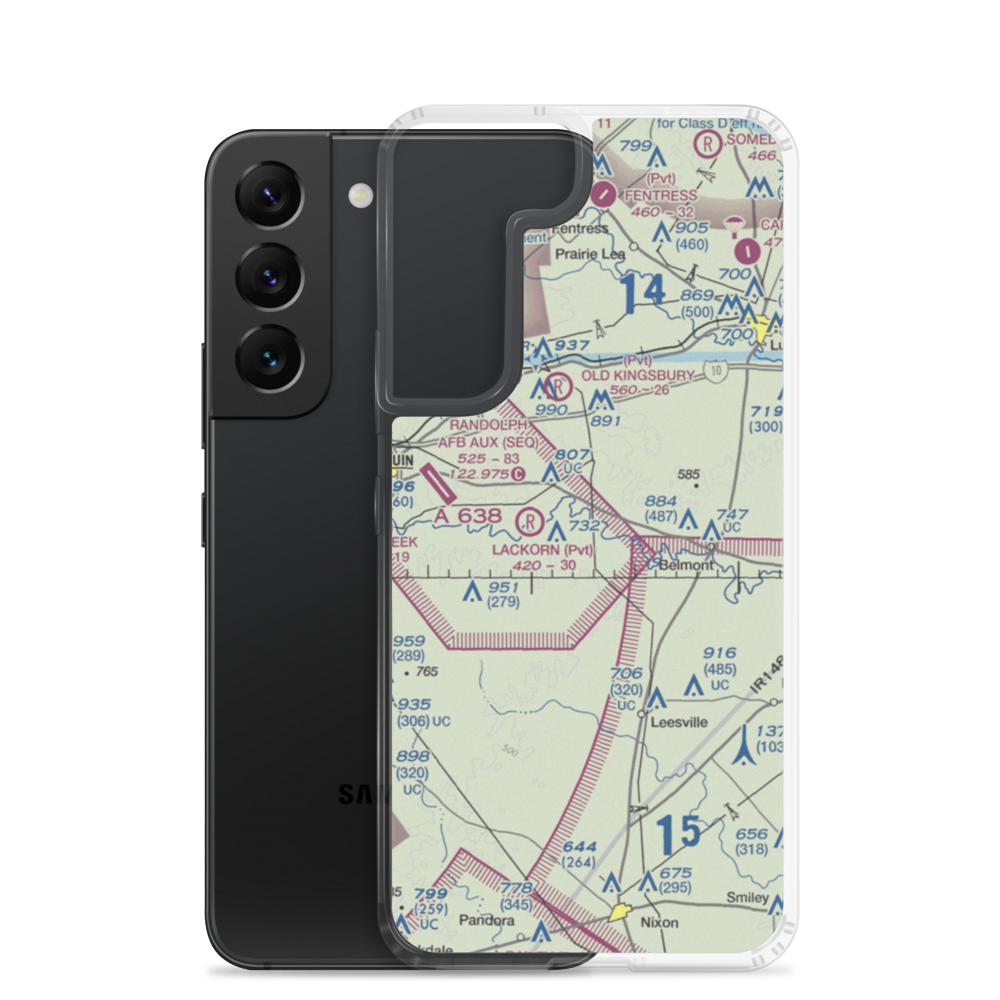Glen Beicker Ranch Airport (83R) VFR Sectional Samsung Case Samsung Galaxy S22 model shown