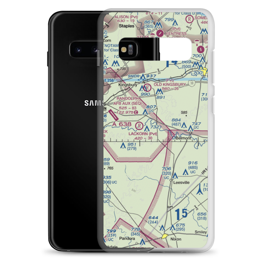 Glen Beicker Ranch Airport (83R) VFR Sectional Samsung Case Samsung Galaxy S10+ model shown