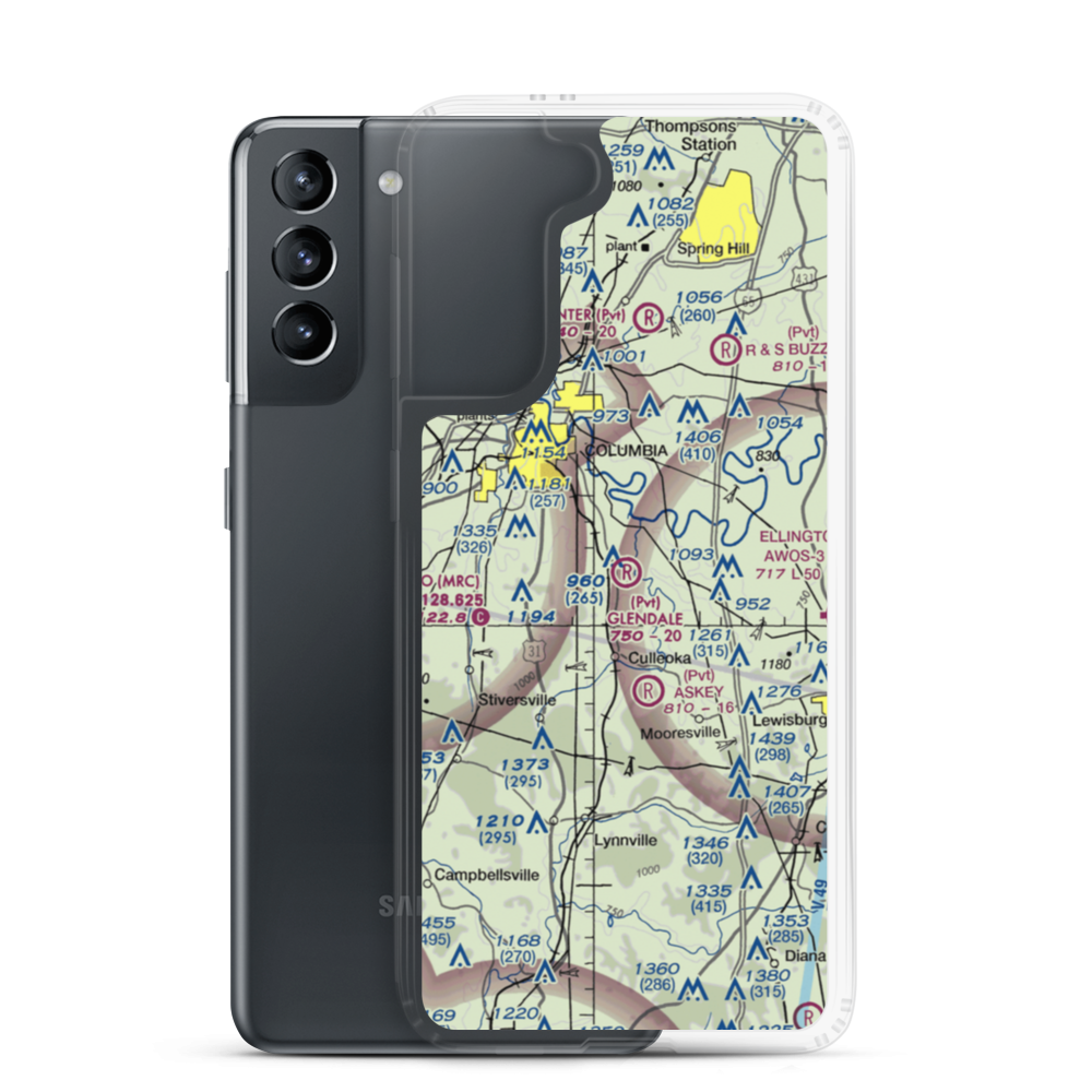 Glendale Field (51TN) VFR Sectional Samsung Case Samsung Galaxy S21 model shown