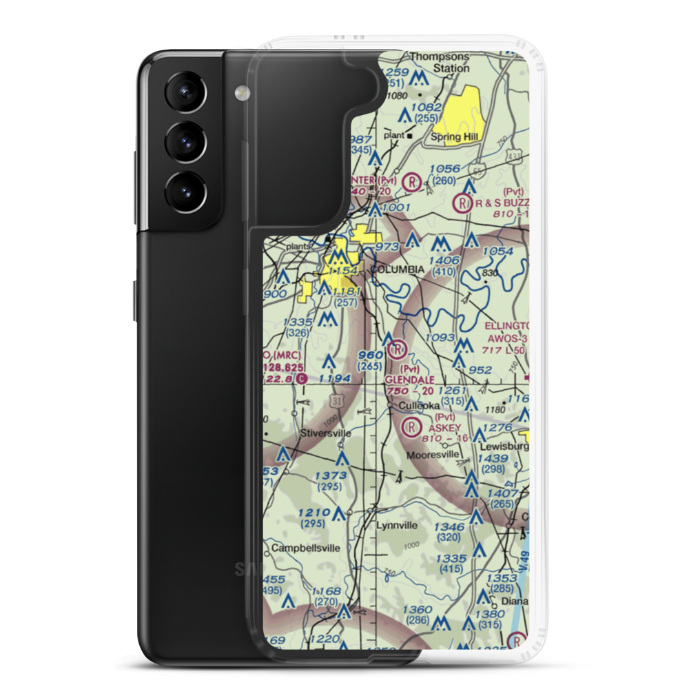 Glendale Field (51TN) VFR Sectional Samsung Case Samsung Galaxy S21 Plus model shown