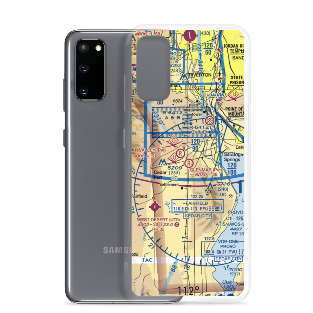 Glenmar Ranch Airport (UT41) VFR Sectional Samsung Case Samsung Galaxy S20 model shown