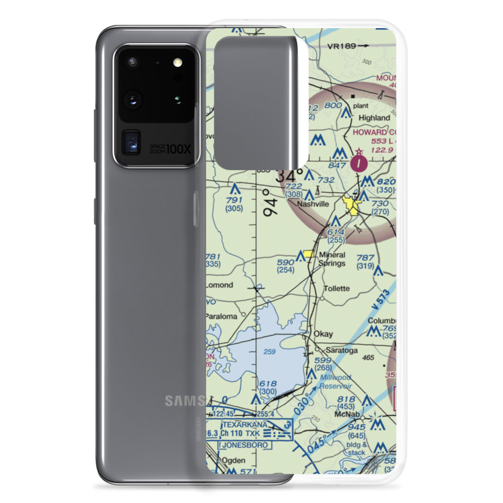 Glenn Winchester Airport (2AR6) VFR Sectional Samsung Case Samsung Galaxy S20 Ultra model shown