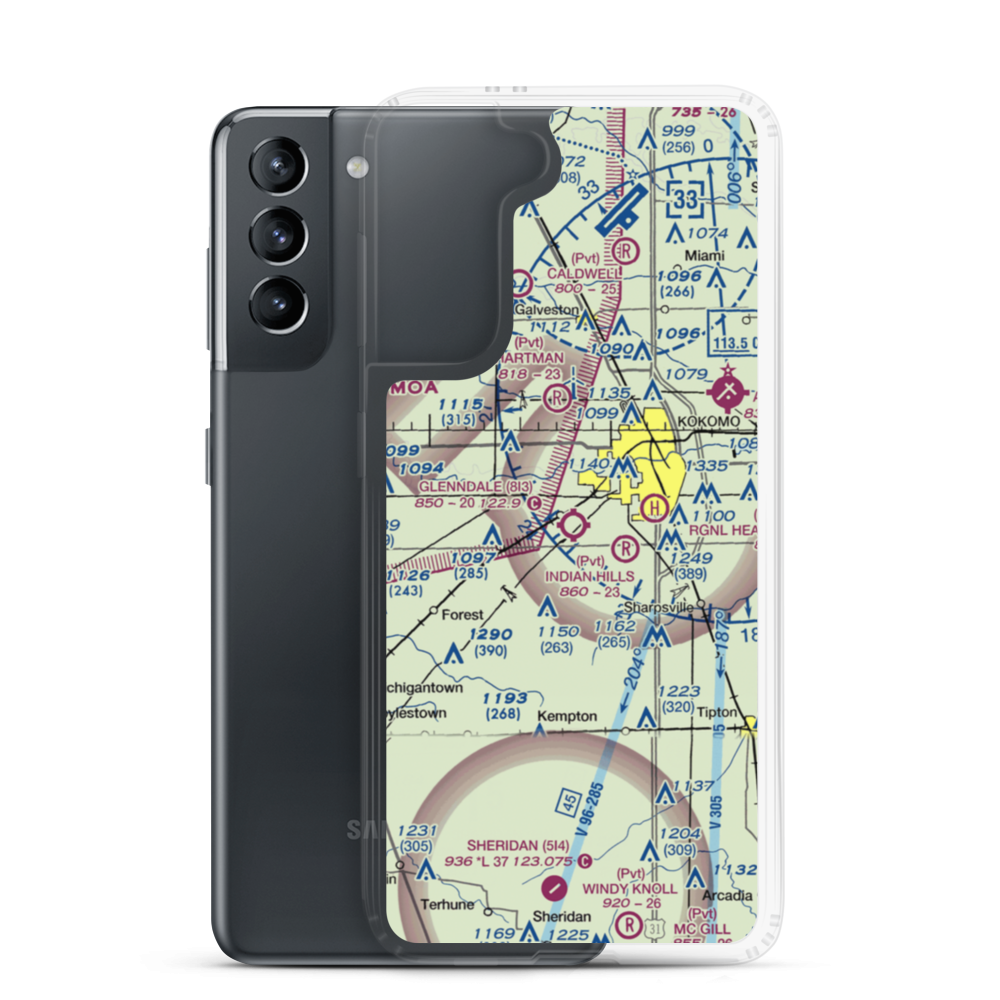 Glenndale Airport (8I3) VFR Sectional Samsung Case Samsung Galaxy S21 model shown