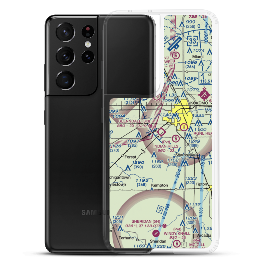 Glenndale Airport (8I3) VFR Sectional Samsung Case Samsung Galaxy S21 Ultra model shown