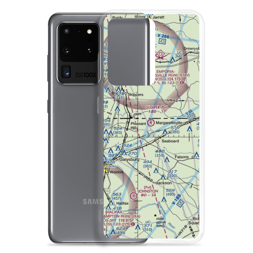 Glover Airport (45NC) VFR Sectional Samsung Case Samsung Galaxy S20 Ultra model shown