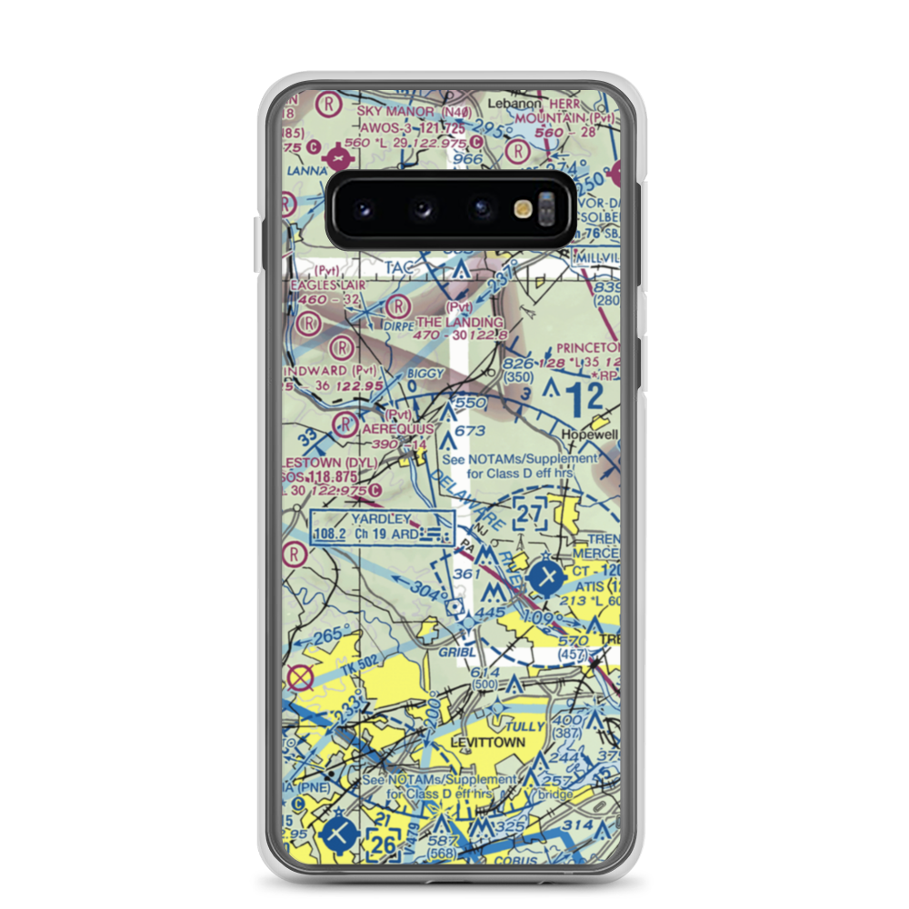 Goat Hill Airport (NJ79) VFR Sectional Samsung Case Samsung Galaxy S10 model shown