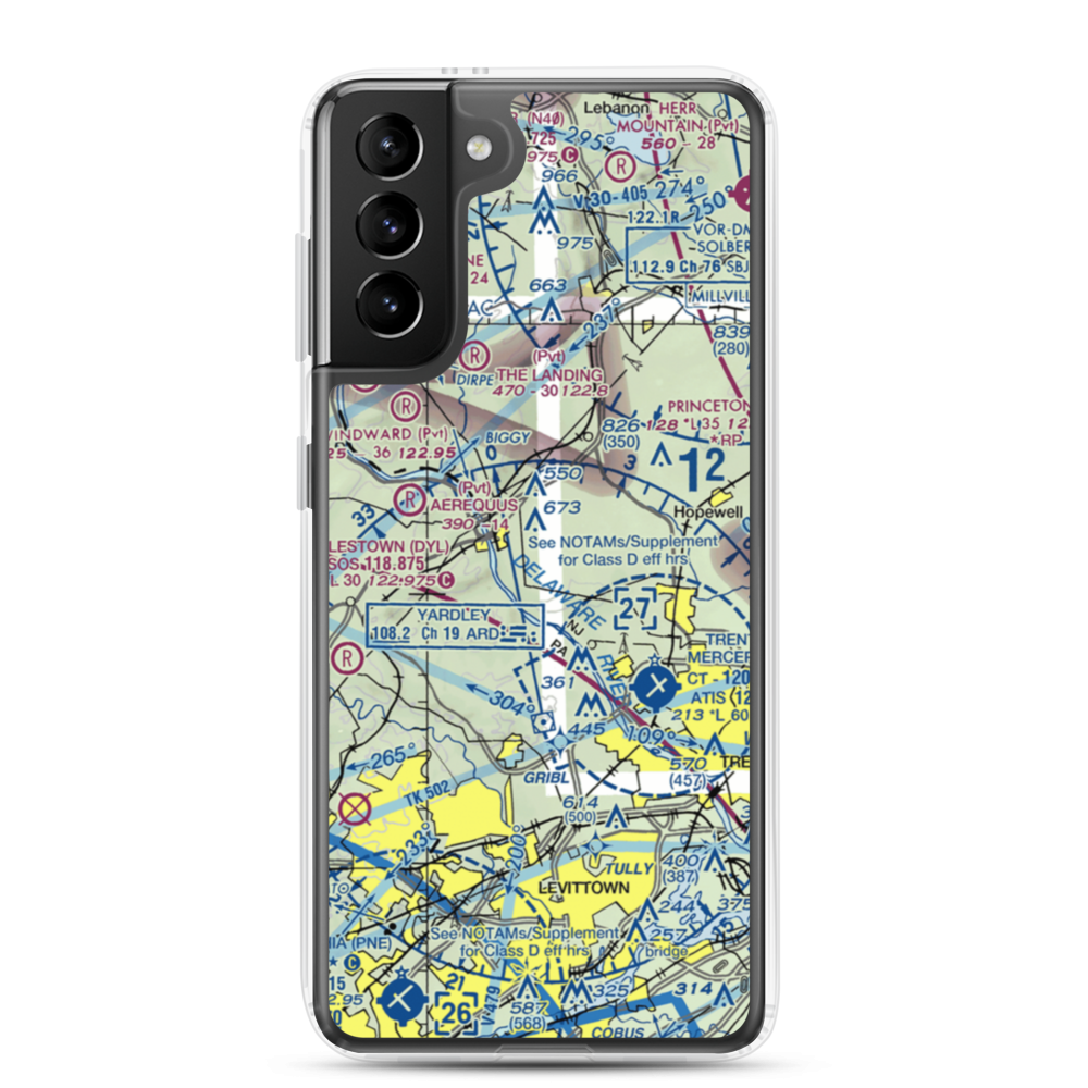 Goat Hill Airport (NJ79) VFR Sectional Samsung Case Samsung Galaxy S21 Plus model shown