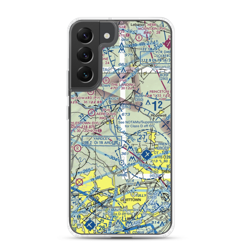 Goat Hill Airport (NJ79) VFR Sectional Samsung Case Samsung Galaxy S22 Plus model shown