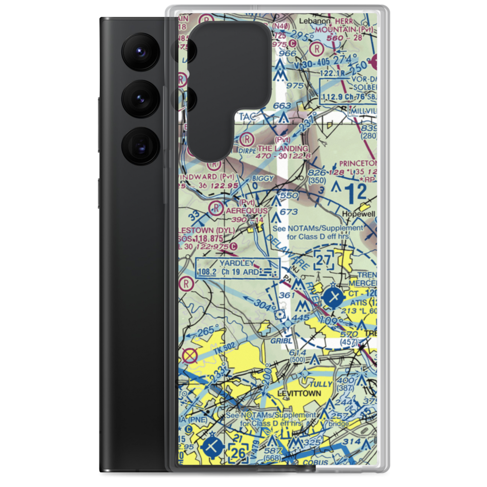 Goat Hill Airport (NJ79) VFR Sectional Samsung Case Samsung Galaxy S22 Ultra model shown