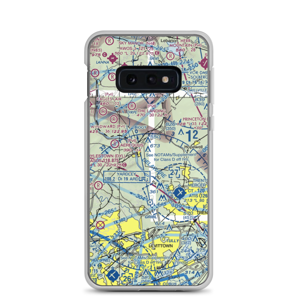 Goat Hill Airport (NJ79) VFR Sectional Samsung Case Samsung Galaxy S10e model shown